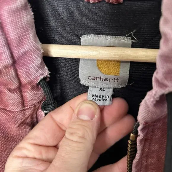 Y2K Carhartt Quilted Active Jacket “Dark Red” J130 DKR